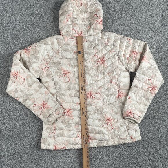 Columbia Powder Lite Hooded Jacket Women's Omni Heat Puffer Print Size XL - Picture 12 of 12